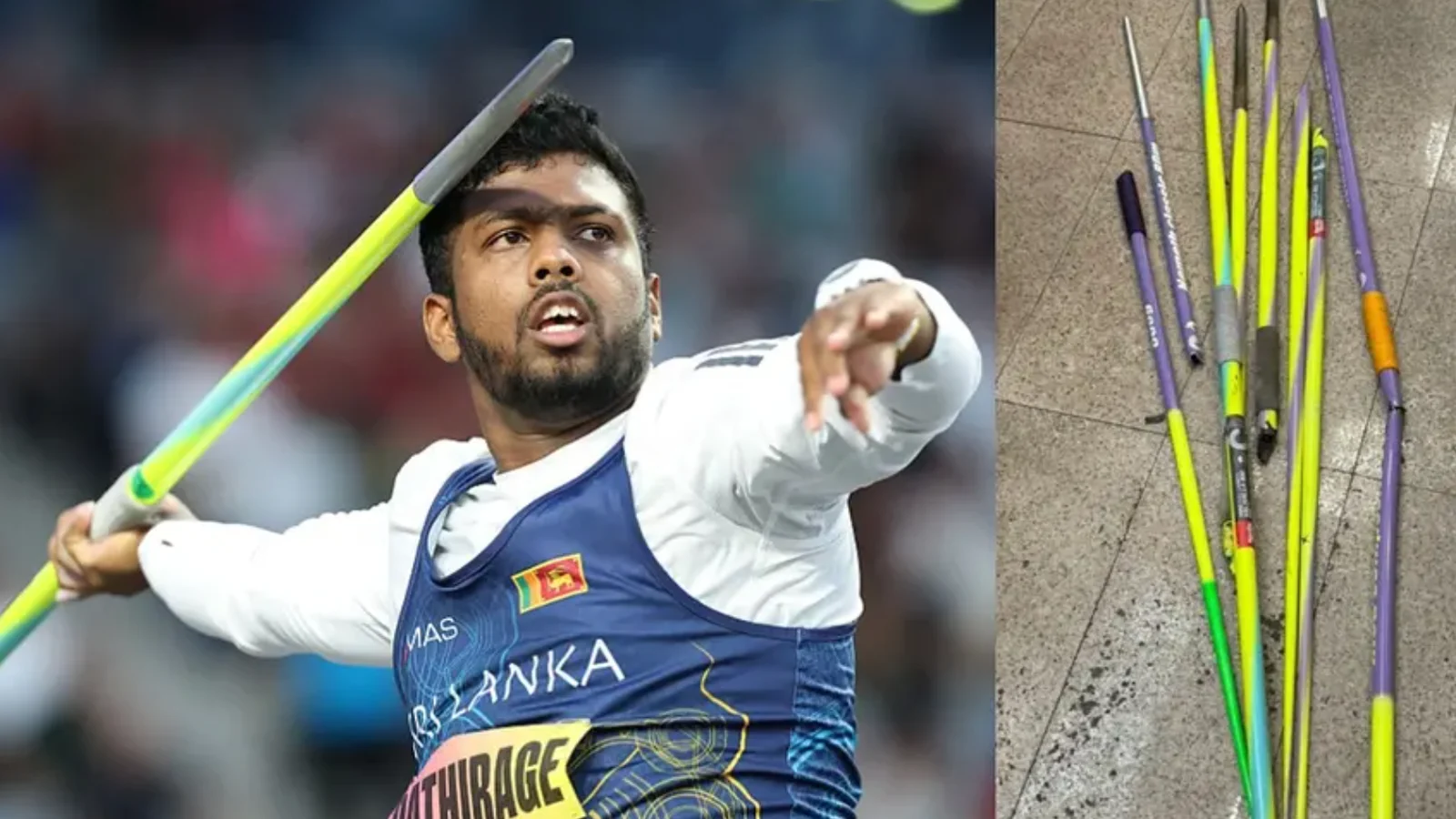 വിമാന യാത്രയ്ക്കിടെ ജാവലിനുകൾ തകർന്നു; ഏഷ്യൻ ഗെയിംസിനു തൊട്ടുമുമ്പ് രുമേഷ് പതിരഗെയ്ക്ക് കനത്ത തിരിച്ചടി